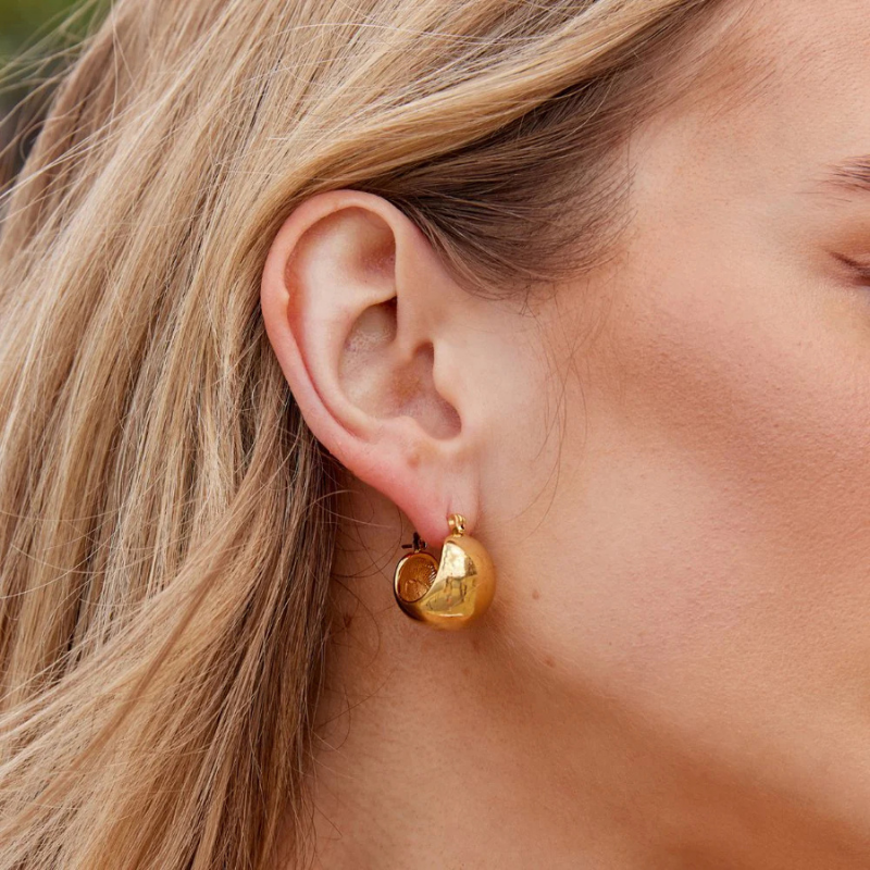 Chunky Hoops Earrings