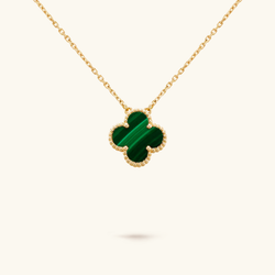 Clover Green Gold Pendant