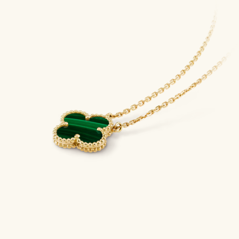 Clover Green Gold Pendant