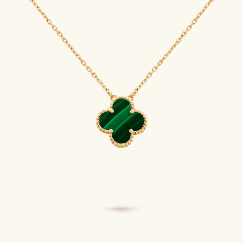 Clover Green Gold Pendant