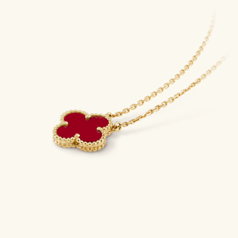 Clover Red Gold Pendant