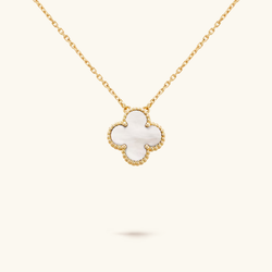 Clover White Gold Pendant