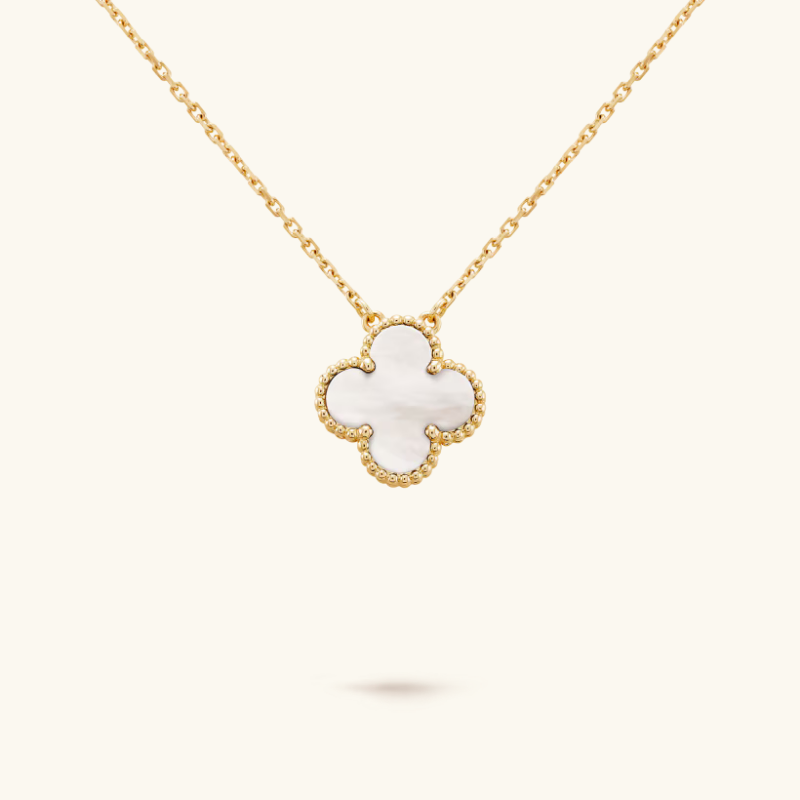 Clover White Gold Pendant