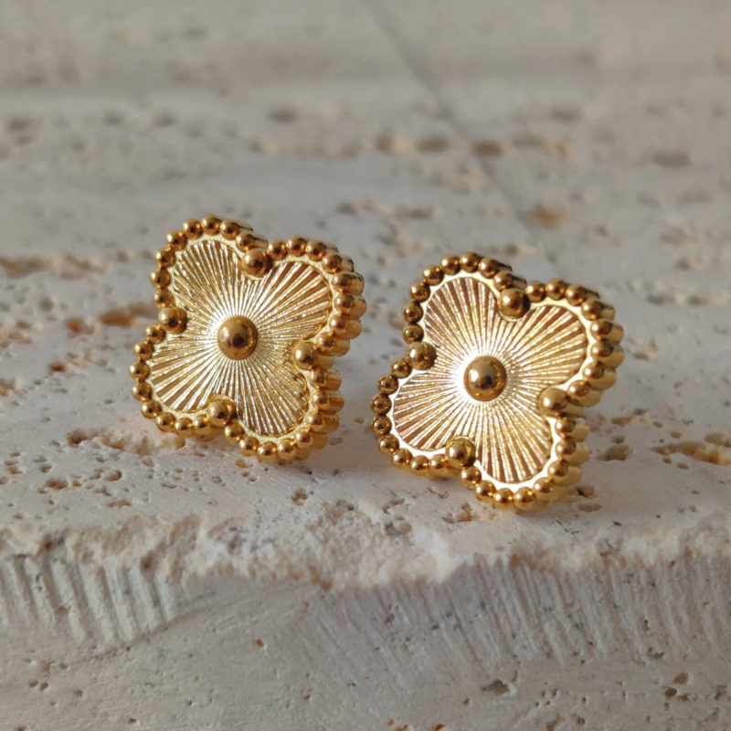 Clover Gold Studs