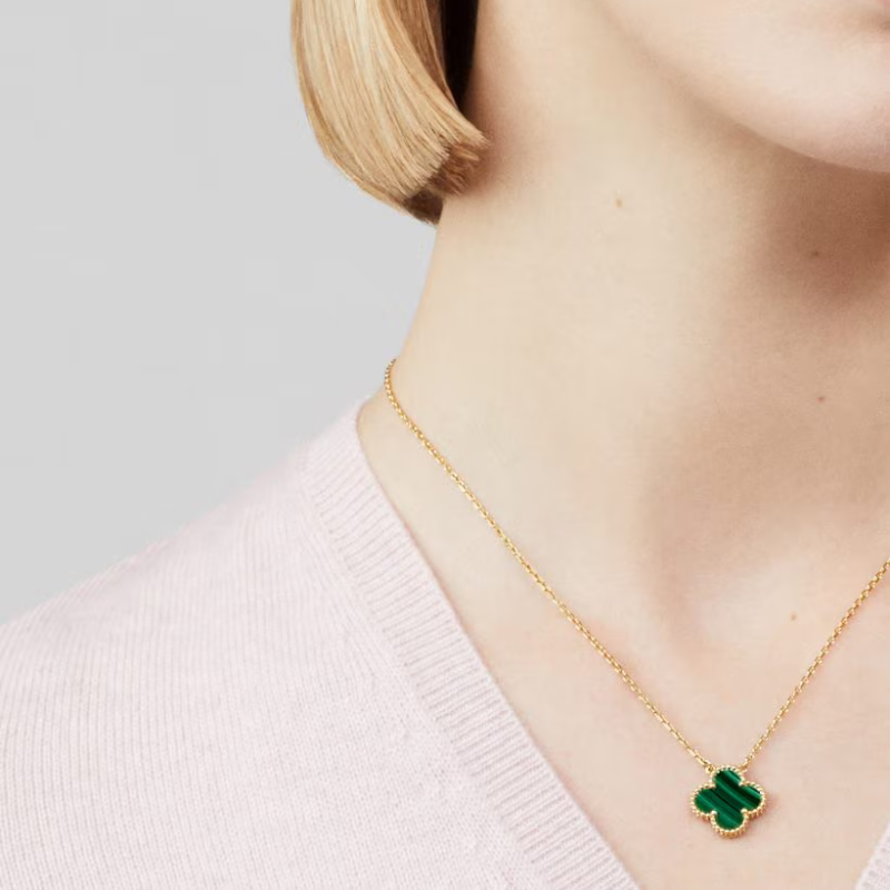 Clover Green Gold Pendant