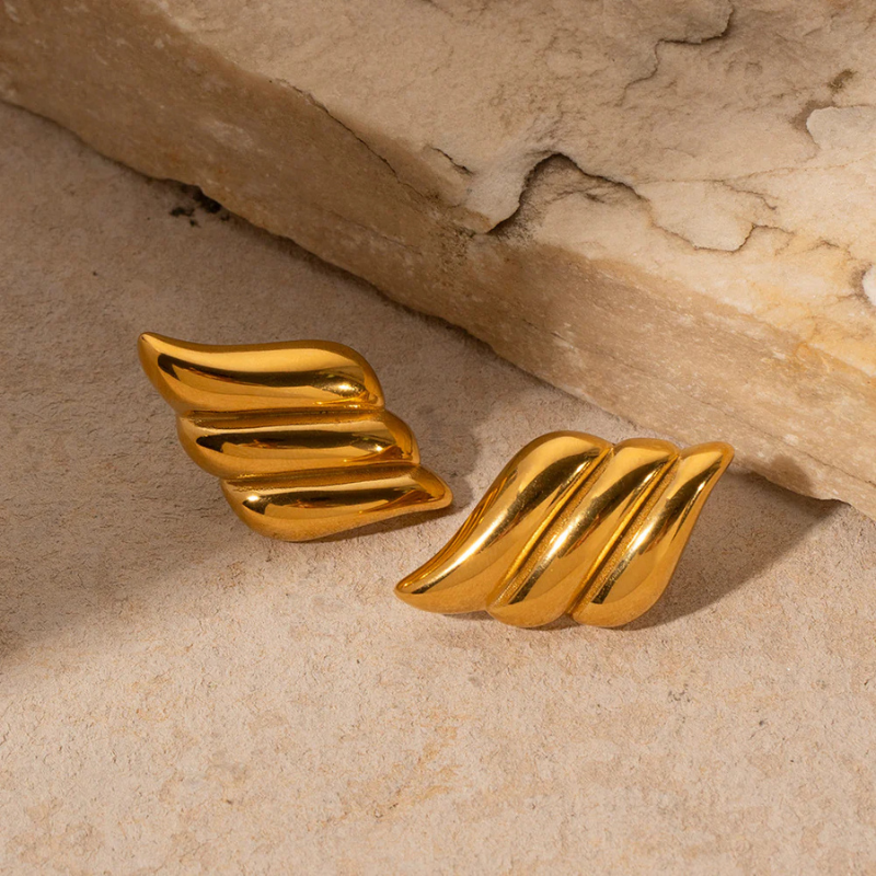 Wings Hoops Earrings