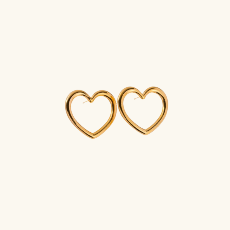 Heart Gold Earrings