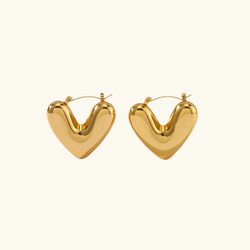 Hollow Heart Earrings