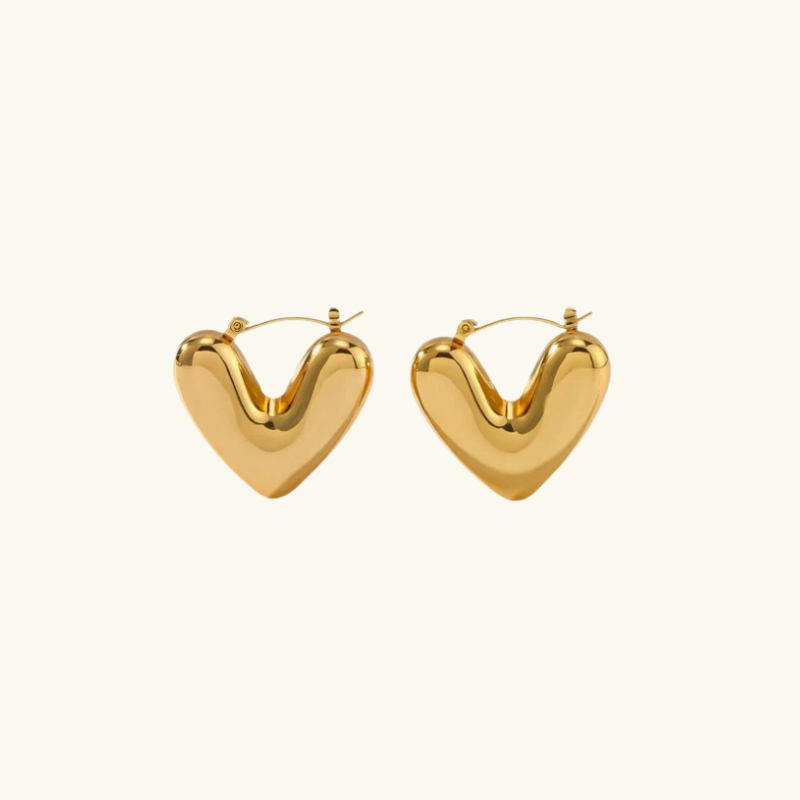 Hollow Heart Earrings