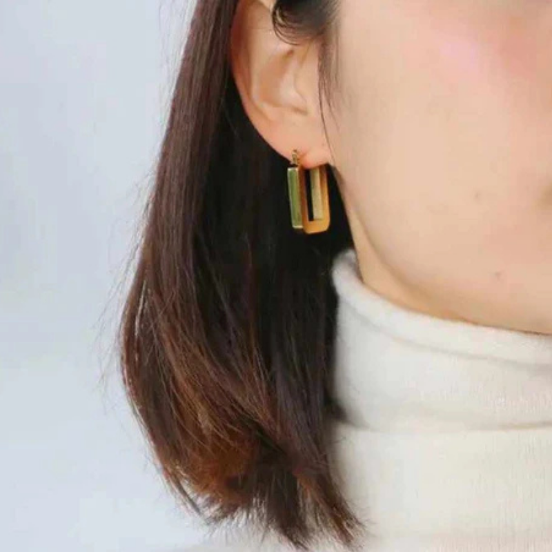 Square Hoops Earrings