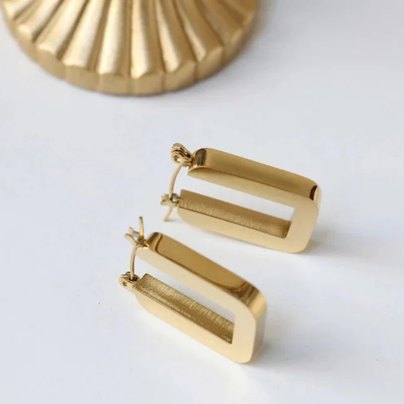 Square Hoops Earrings