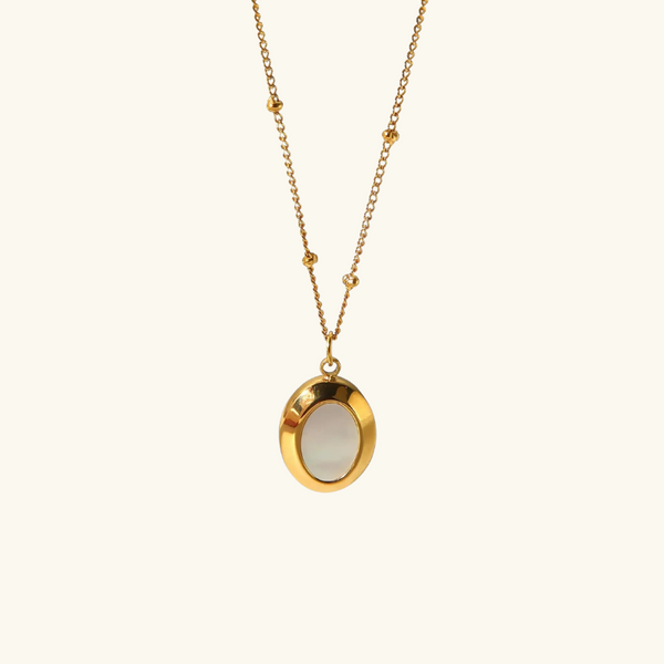 Oval Gold Necklace