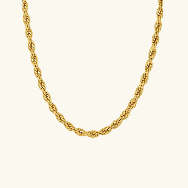 Rope Chain Gold Necklace