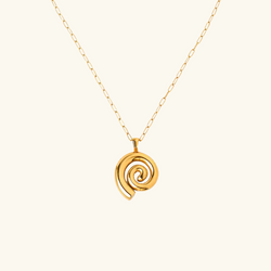 Spiral Gold Necklace