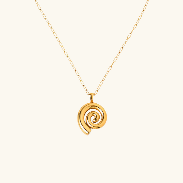 Spiral Gold Necklace