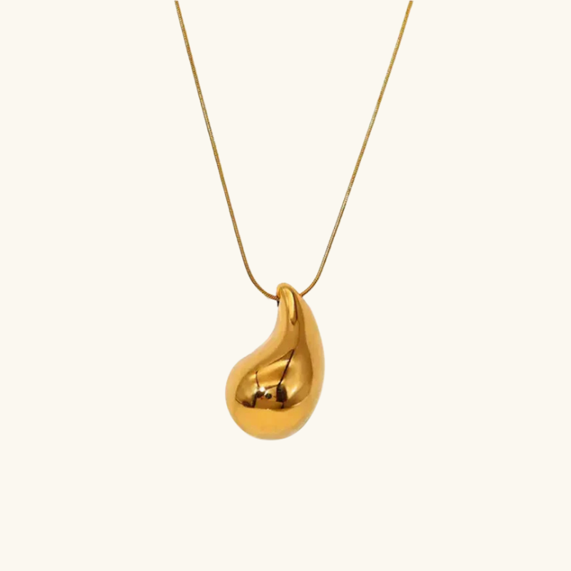 Tear Drop Gold Necklace